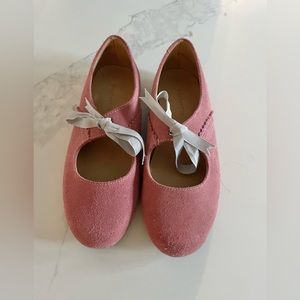 Elefantino Girls Sabrina suede shoes with bow detail size 3